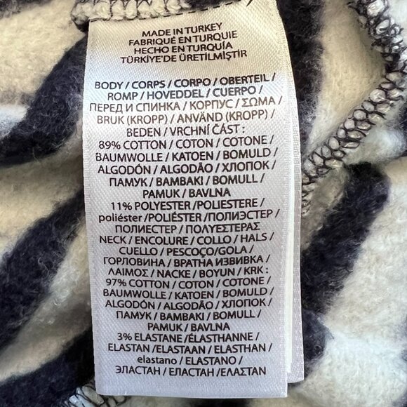 RALPH LAUREN Sweater Dress Girls Striped Nautical Polo Bear Fleece Lined Toddler - Picture 5 of 12